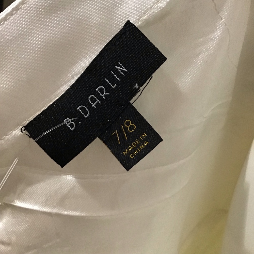 B Darlin pearl tulle skirt formal gown dress - Picture 6 of 6